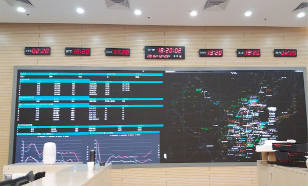北京國航運控（kòng）AOC指揮中心22.6㎡室內全彩屏