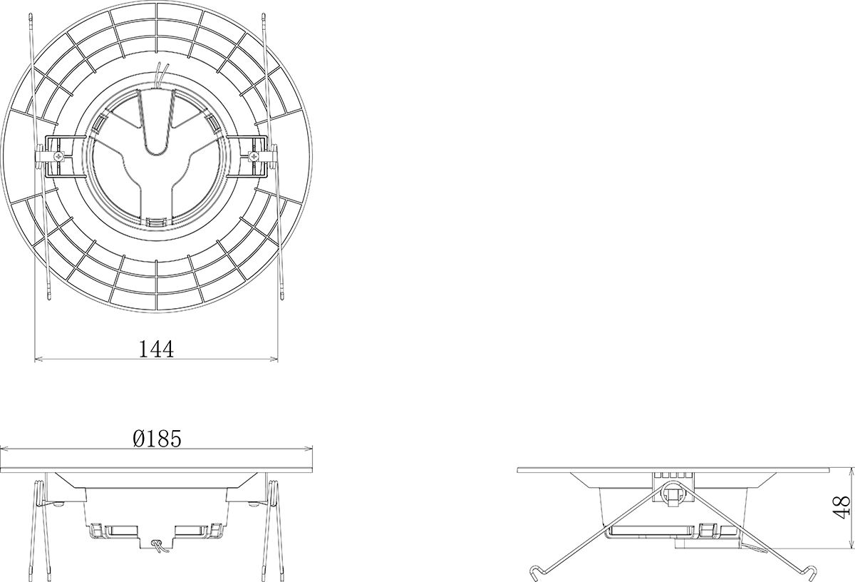 筒（tǒng）燈尺寸（cùn）圖