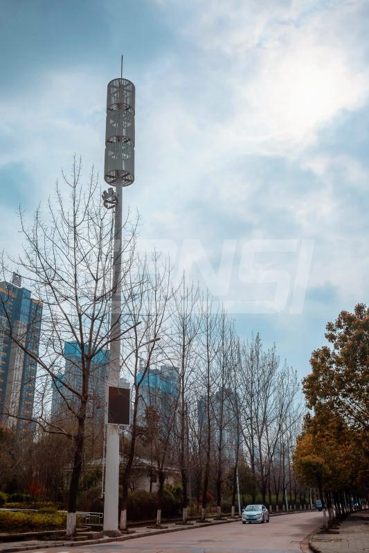 武漢學府路（lù）智慧（huì）路燈30米高杆燈