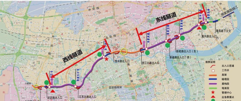 北橫通道圖示（shì）