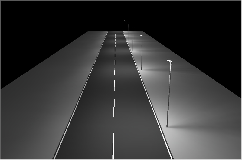 縱向道路照明“陰（yīn）影”示意（yì）圖