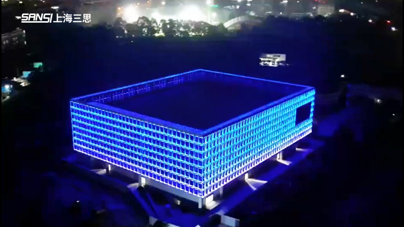 新看點,成都城東,體育公園,建築,泛光,顯示方（fāng）案